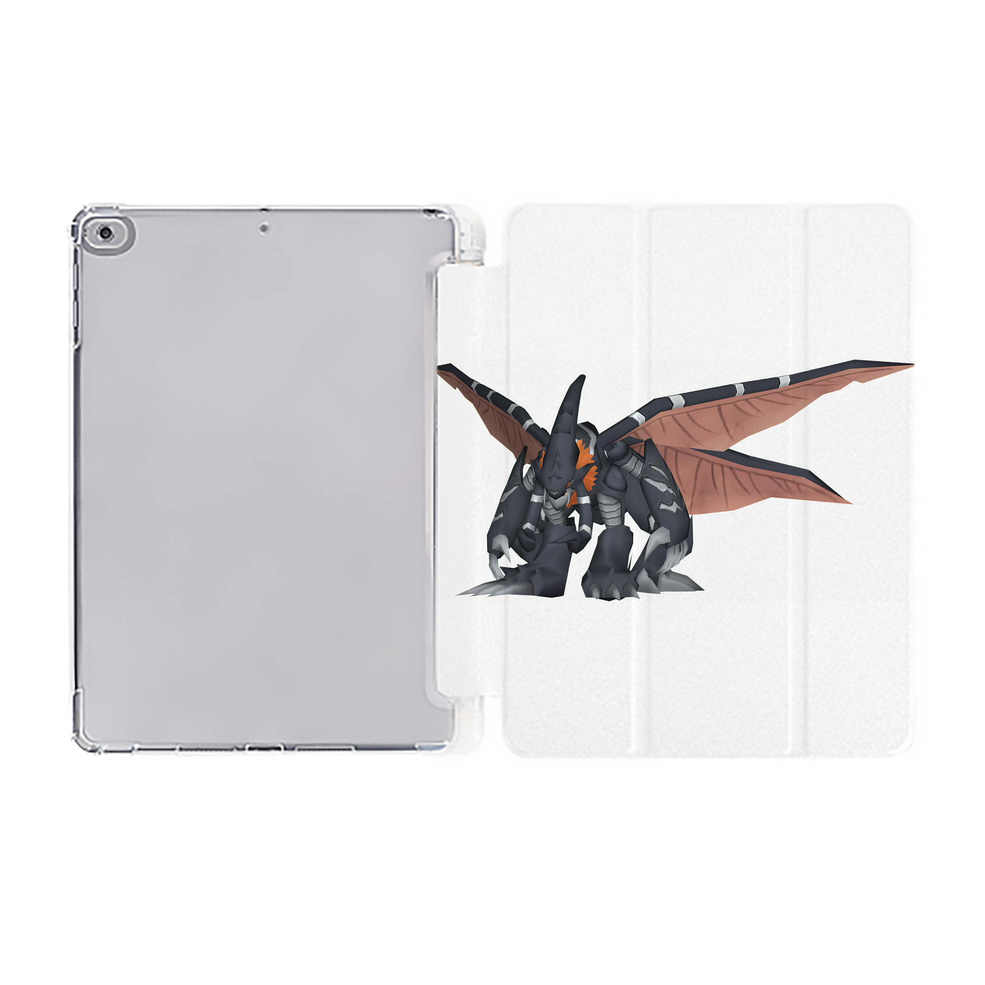 （画像用） Digimon デジタルモンスター/デジモン IPad ケース ペン収納付き 三つ折りスタンド PUレザー×シリコン 対応機種9.5/10.5/10.9インチ